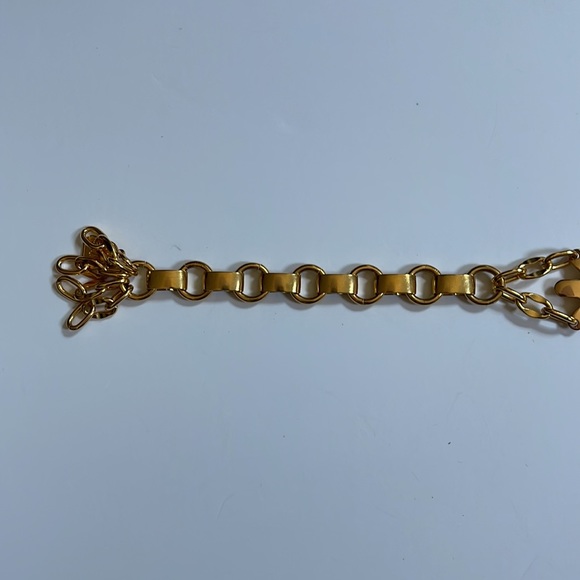 Vintage Morris Moskowitz Gold Link Chain Belt with Round Decorative Solid Links - Picture 5 of 5